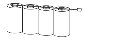 4.8v side side batterij