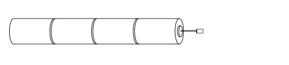 6v staaf batterij