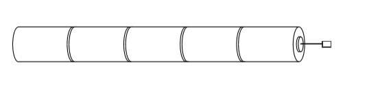 6v staaf batterij