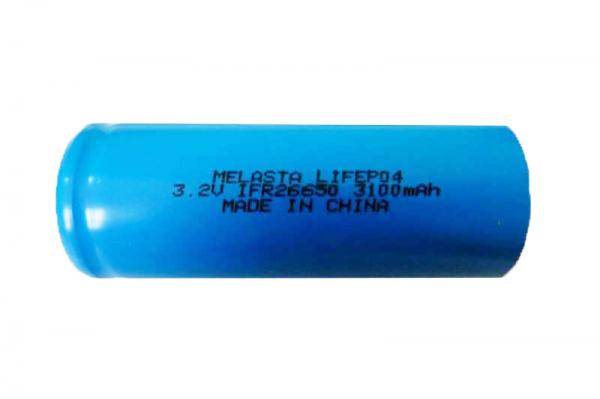 LiFePO4 26650 - 3,2V - 3100mAh