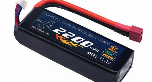 High Power Battery Pack with Deans-T Discharge Connector 2,2Ah-3S-11,1V-50C